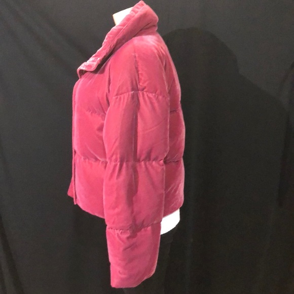 NWT JUICY COUTURE Red Velvet Puffer Coat Jacket - Picture 4 of 7